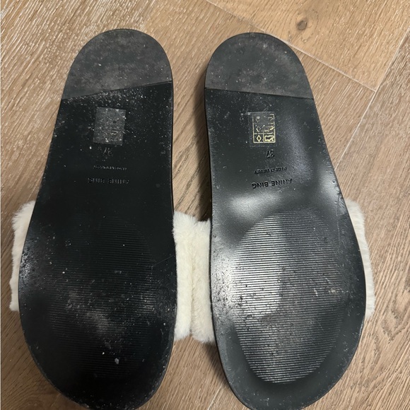 Anine Bing Faux Fur Slides size 37 - Picture 4 of 5